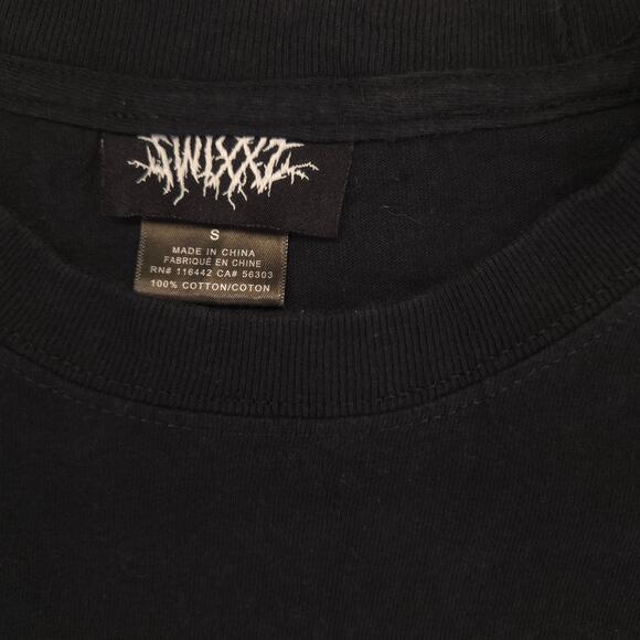 Swixxz Crew Neck Graphic Long Sleeve T Shirt Adult Mens Size Small S Black - Picture 3 of 9